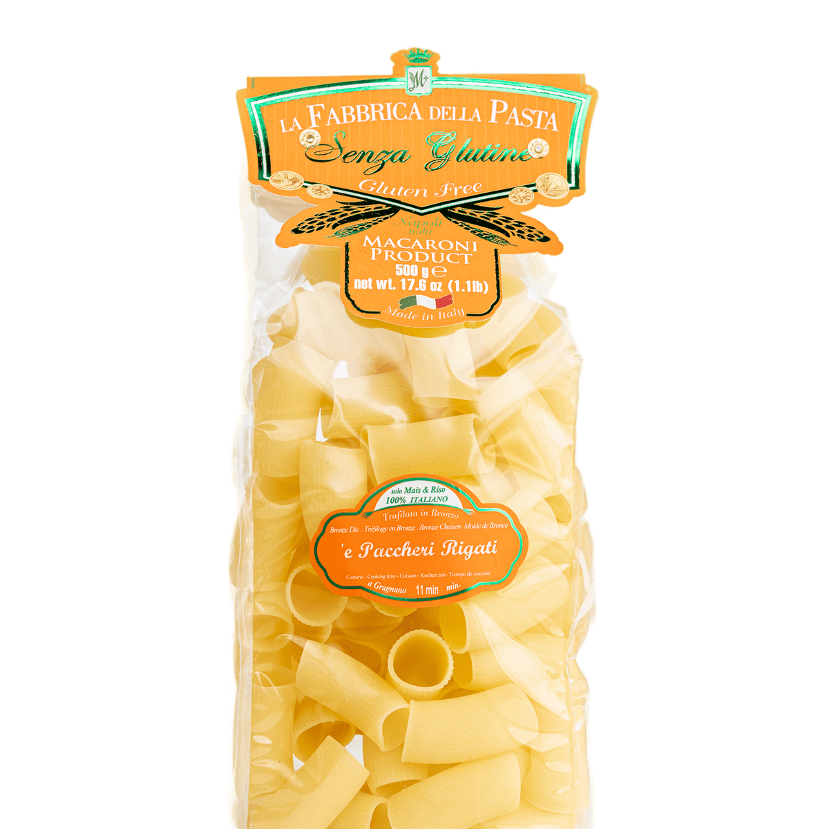 Gluten Free Paccheri Rigati by La fabbrica della Pasta – THE PASTA MARKET